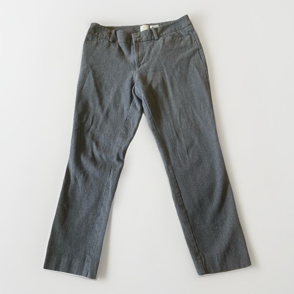 A New Day Elastizado Womens Stretch Capri Pants Size 4 Heather Gray